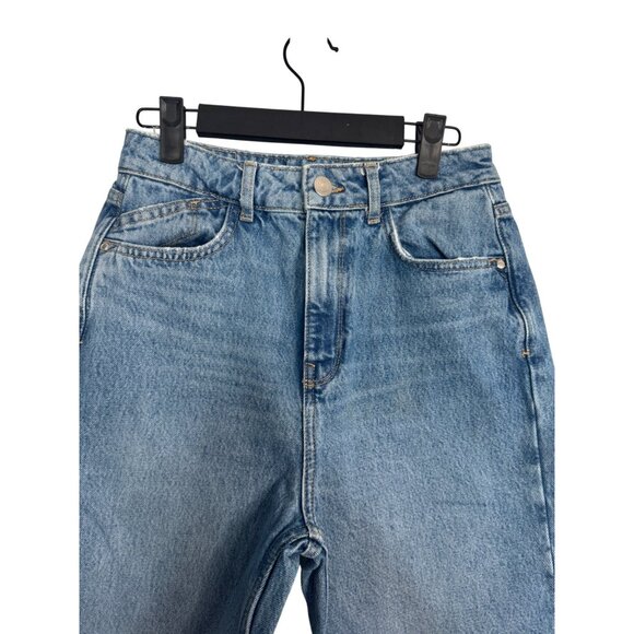 2/$30 ZARA Size 4 High-Waisted Blue Denim Jeans - Picture 6 of 14